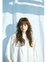 ニュイ 高槻 阪急茨木店(nui)&nbsp;黒髪ボブルフネビージュ小顔ワンレンスペインカール