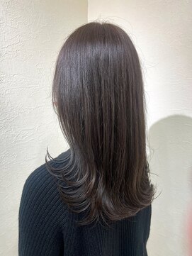 ヘアー ホスピタル ソアン(hair hospital soan) ナチュラルアッシュ  ×  外ハネ