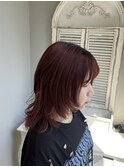 深みレッドで夏カラー！