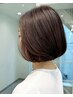 【白髪も明るくオシャレに♪】カット＋明るい白髪染め＋頭皮ケア［表参道］