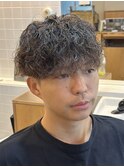 メンズパーマ×好印象パーマ◎刈上げマッシュ×波巻きパーマ
