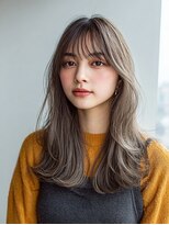 ダル 渋谷/表参道(DAL.)&nbsp;ハッシュカットミディアムレイヤーシャギー韓国ヘア
