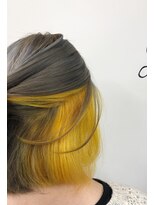 ノラ シンディ(NORA CYNDY)&nbsp;グレー×イエローインナーカラー☆