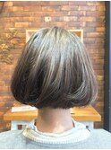 グレー×バイオレット系color on マッシュボブ♪ [神戸 岡本 ]