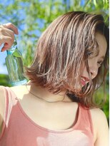 ネス(ness)&nbsp;[RIMMA]馬場 俊幸：ミルクティベージュ/外ハネボブ