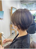 小顔補正立体カット