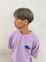 エンドリンク(endlink) ホワイトグレー×センターパート