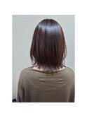 外ハネボブ×縮毛矯正