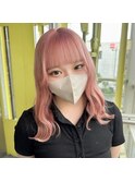ハイトーン10代20代ケアブリーチピンクカラーペールトーン