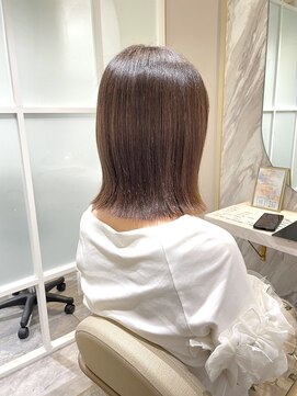 トッカ 茨木(tocca) ミディボブ × ラベンダーブラウン