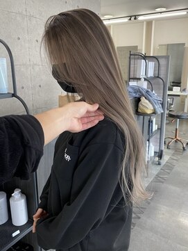 ウル 岡山駅店(ULu.) バレイヤージュハイトーンハイライトブリーチ髪質改善岡山倉敷