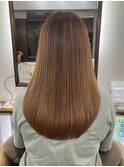 丸みロング/オレンジベージュ