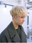 ハイトーン×波巻きスパイラルパーマ