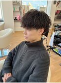 波巻きパーマ