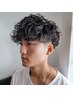 万都里指名限定　メンズカット＋パーマ＋眉カット　スタイリング剤付￥9900