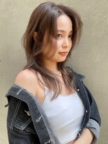 ニューヨークニューヨーク 梅田茶屋町店(NYNY)&nbsp;ワンカールラフレイヤー×ブリーチなしWカラーグレーブラウン