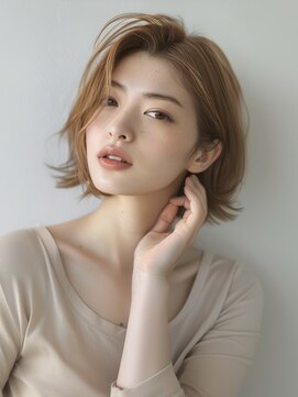 アルトリスト(Altruist Aging×HAIR&SPA) ★ダークアッシュ大人ガーリーボブ着物ミディアムレイヤーカット