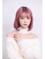 ナチュラルボブ　ストレートボブ　韓国風