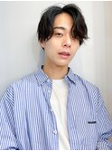 メンズセンターパートニュアンスパーマ☆横浜