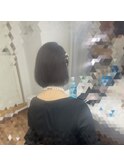 ブロースタイル　片側編み込み