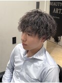 ○メンズパーマ 縦落ちパーマ ツイストスパイラル