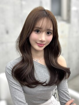 アイシー 表参道(ICY) くびれヘア/レイヤーカット/韓国ヘア/ベージュカラー