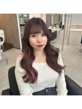 マーシュ 梅田(marshu) Lavender pink/韓国風巻き