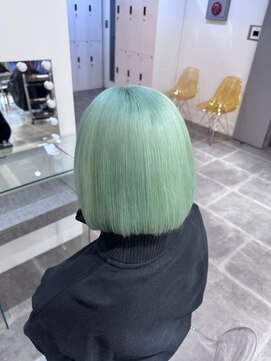 ペレ 栄店(PELE) ホワイトグレージュ/デジタルパーマ/チェリーブラウン/栄