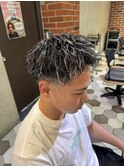 MEN'S HAIR/フェード/ツイストパーマ/ホワイトカラー