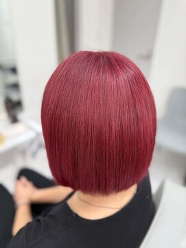 ワンズクロエ 原宿店(ONE's Chloe) くびれヘアアプリコットオレンジハイライトカラーくすみベージュ