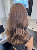 ミルクティベージュ/ブリーチ2回/韓国ヘア