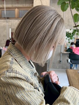 ノード(NODE) 栄大人女子ハイトーン小顔補正ボブ