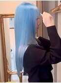 【透明感ブルー×艶ロング】