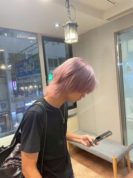 パーミル ヘア クマモト(permille ‰ hair Kumamoto) ペールピンク×シルバー