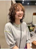 30代40代◎大人可愛いミディアムパーマ×ニュアンスパーマ