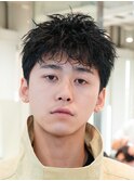 渋谷メンズパーマルーズショートアクティブショートツイスパ緩め