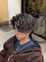 リズヘアーデザイン(RIZ hair design)&nbsp;メンズ/ツイスパ/ホワイトメッシュ/立体感