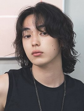 アンサー 原宿(ANSWER) 原宿メンズボブメンズミディアムシャドウパーマニュアンスパーマ