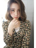 子供っぽくないくせ毛風ワンレンボブ☆