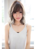 エイト ヘアサロン 渋谷本店(EIGHT)&nbsp;【EIGHT hair】くびれミディ×モーブカラー×厚めバング２