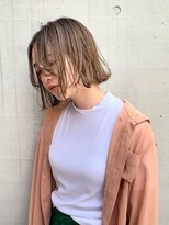 メイクス 表参道(MAKE'S omotesando)&nbsp;前髪・色素薄めの透明感カラー シアベージュ