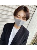 ハイライトハンサムショート