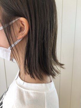 アドラーブル けやき通り店(adorable) 20代30代★大人耳掛け☆外ハネ×切りっぱなしボブ