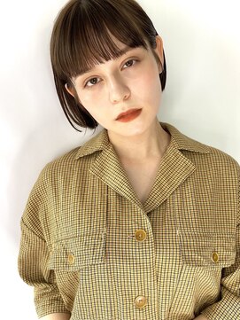 ステイシーオギクボ(stay she ogikubo) ぷつっとバング×切りっぱなしボブ