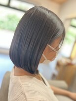 ホワイトプラス(white+)&nbsp;シースルー×切りっぱなし×ボブ♪