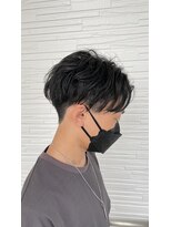ジッピー ヘアーコレクション&nbsp;センターパート メンズヘア 前下がりショート