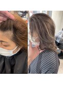 NISHI白髪ぼかしハイライト