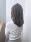 20代30代40代/斜めバング/ロングレイヤー
