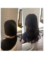 クラン ヘアーアンドスタジオ(CLAN hair & studio)&nbsp;ハイトーンエクステブリーチインナーミルクティーベージュ
