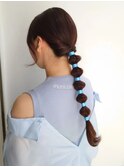 ★玉ねぎヘアアレンジ…愛は冒険を生むプリンセスヘア。